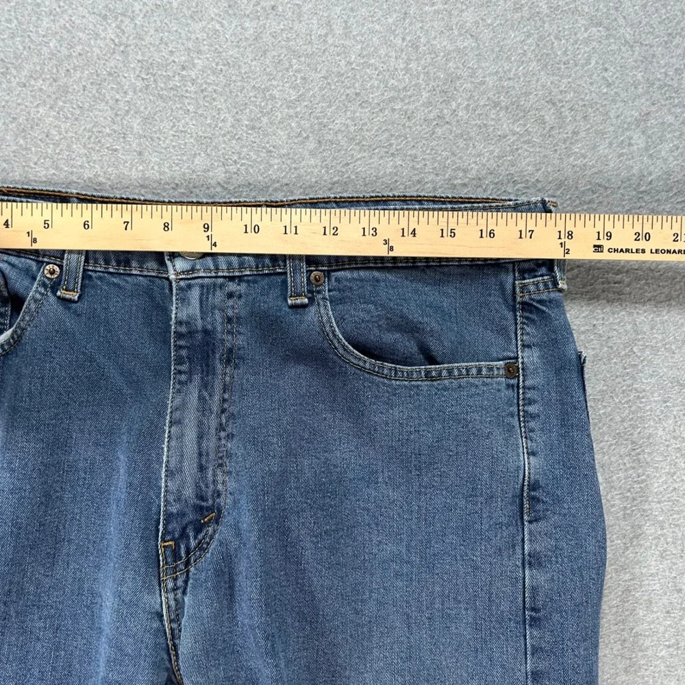 Levis Jeans 505 Mens 36x32 Blue Denim Straight Leg Casual Workwear